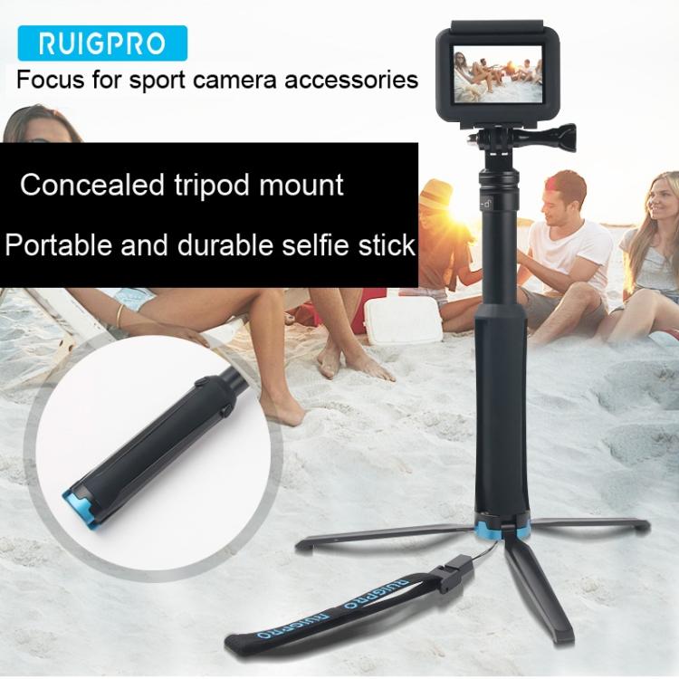 Supporto per treppiede portatile pieghevole Selfie Monopod Stick per GoPro Hero11 Black / HERO10 Black / HERO9 Black /HERO8 / HERO7 /6 /5 /5 Session /4 Session /4 /3+ /3 /2 /1, Insta360 ONE R, DJI Osmo Actione altre action camera, lunghezza: 23,5-81 cm...