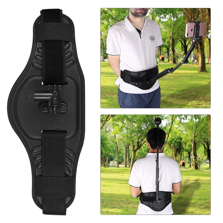 Cinghia di montaggio su cintura in vita con adattatore e vite per GoPro Hero11 Black / HERO10 Black / HERO9 Black / HERO8 Black / HERO7 /6 /5 /5 Session /4 Session /4 /3+ /3 /2 /1, Insta360 ONE R, DJIOsmo Action e altre action camera