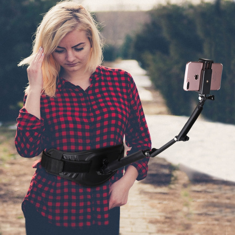 Cinghia di montaggio su cintura in vita con adattatore e vite per GoPro Hero11 Black / HERO10 Black / HERO9 Black / HERO8 Black / HERO7 /6 /5 /5 Session /4 Session /4 /3+ /3 /2 /1, Insta360 ONE R, DJIOsmo Action e altre action camera