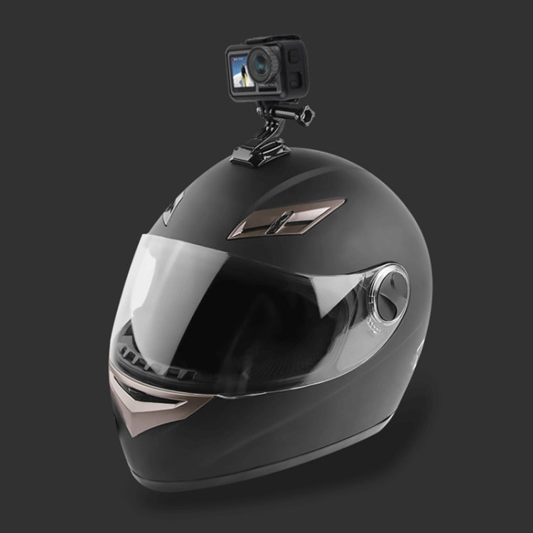 Set di supporti fissi adesivi per braccio multi-snodo per casco da ciclismo con gancio a J e vite per DJI Osmo Action, GoPro HERO10 Black /9 Black / HERO8 Black /7 /6 /5 /5 Session /4 Session /4 /3+ /3/2/1, Xiaoyi e altre action camera, Cycling Helmet Kit