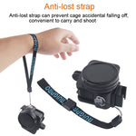 Guscio dell'alloggiamento Gabbia protettiva in lega di alluminio CNC con telaio assicurativo e lente UV da 52 mm per GoPro HERO7 Black /6 /5, 52mm UV Black, 52mm UV Blue, 52mm UV Red