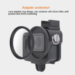 Guscio dell'alloggiamento Gabbia protettiva in lega di alluminio CNC con telaio assicurativo e lente UV da 52 mm per GoPro HERO7 Black /6 /5, 52mm UV Black, 52mm UV Blue, 52mm UV Red