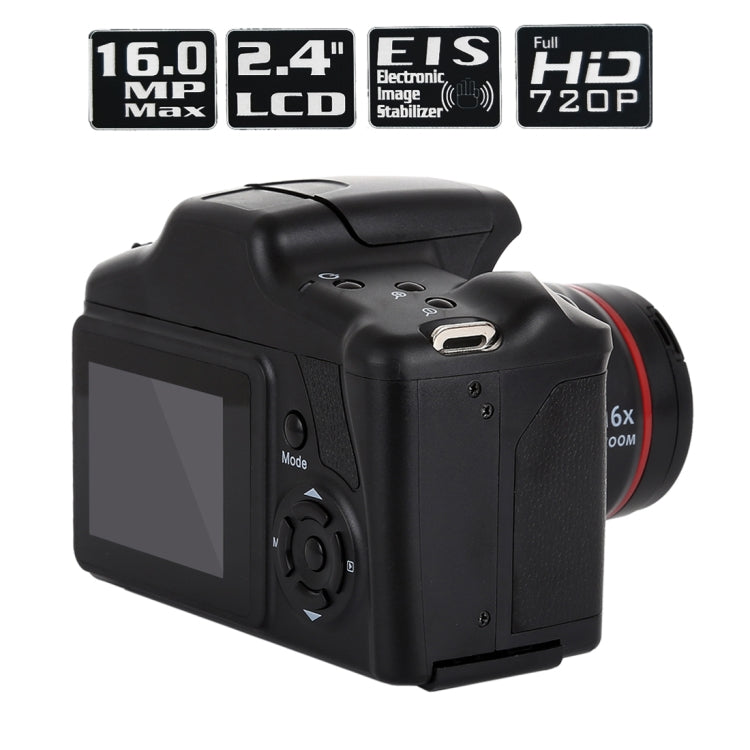 Fotocamera reflex DV HD da 1,3 megapixel, LCD da 2,4 pollici, registrazione Full HD 720P, EIS, 720P