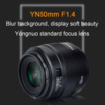 Obiettivo YONGNUO YN50MM F1.4C F1.4 Obiettivo con messa a fuoco automatica ad ampia apertura per Canon, YN50mm F1.4C
