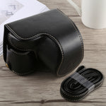Custodia in pelle PU per fotocamera per tutto il corpo con cinturino per Sony A6300, For Sony A6300