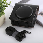 Borsa custodia in pelle PU per fotocamera full body stile retrò con cinturino per FUJIFILM instax SQUARE SQ6, For FUJI SQ6