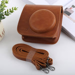 Custodia in pelle PU per fotocamera full body stile retrò con cinturino per FUJIFILM instax mini 9 / mini 8+ / mini 8, For FUJI  mini 9, For FUJI mini 9