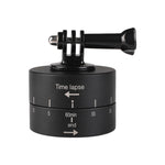 Adattatore per testa treppiede stabilizzatore time lapse con rotazione automatica a 360 gradi per GoPro, 60 Minutes