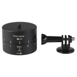 Adattatore per testa treppiede stabilizzatore time lapse con rotazione automatica a 360 gradi per GoPro, 60 Minutes