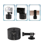 Adattatore per testa treppiede stabilizzatore time lapse con rotazione automatica a 360 gradi per GoPro, 60 Minutes