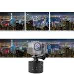 Adattatore per testa treppiede stabilizzatore time lapse con rotazione automatica a 360 gradi per GoPro, 60 Minutes
