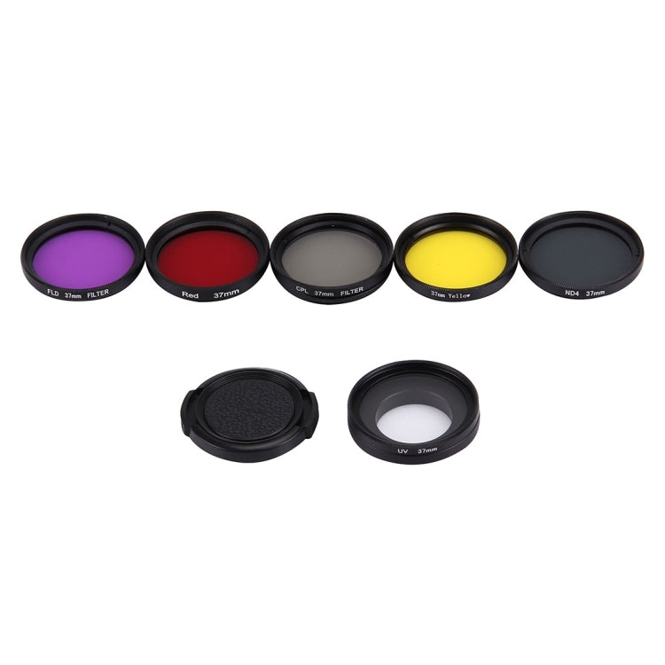 Filtro obiettivo 7 in 1 da 37 mm per GoPro HERO4/3+
