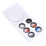 Filtro obiettivo JUNESTAR professionale 6 in 1 da 34 mm (CPL + UV + rosso graduale + arancione graduale + blu graduale + grigio graduale) per DJI Phantom 3 e 4