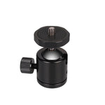 Mini testa a sfera panoramica in metallo con rotazione di 360 gradi per DSLR e fotocamere digitali, Black, Blue, Red