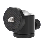 Mini testa a sfera panoramica in metallo con rotazione di 360 gradi per DSLR e fotocamere digitali, Black, Blue, Red