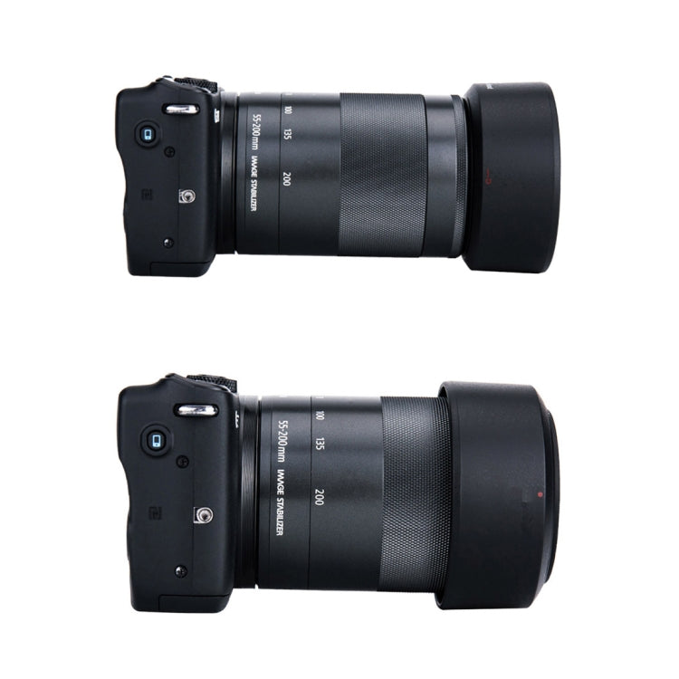 Paraluce per paraluce ET54-B per obiettivo Canon EF-M 55-200mm STM, ET54-B