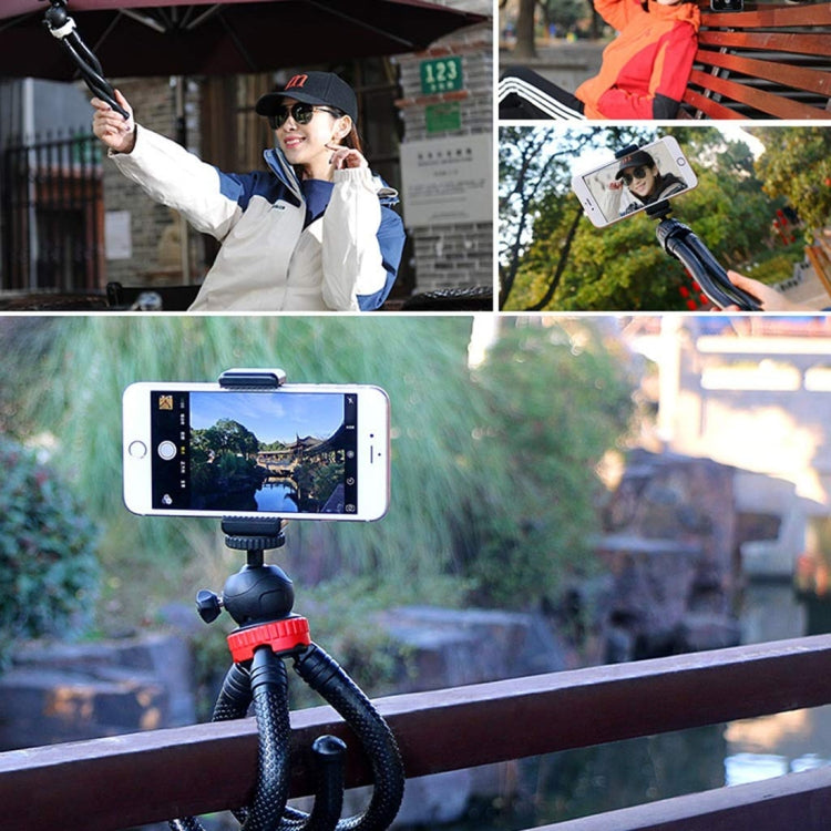 Supporto treppiede flessibile Mini Octopus MZ305 con testa a sfera per fotocamere reflex, GoPro HERO10 Black / HERO9 Black / HERO8 Black /7 /6 /5 /5 Session /4 Session /4 /3+ /3 /2 /1, DJI Osmo Action,Xiaoyi e altre action cam, cellulare, dimensioni: 3...