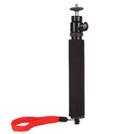 Selfie Stick universale a 360 gradi con corda rossa per Gopro, cellulare, fotocamere compatte con foro filettato da 1/4, lunghezza: 210 mm-525 mm, Length: 21-52cm