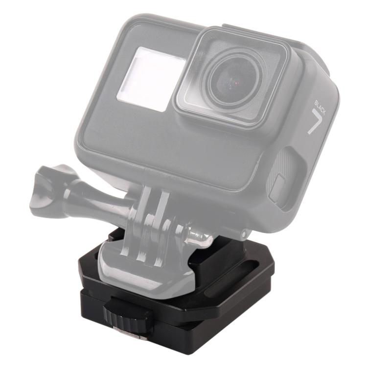 Supporto per selfie per casco in lega di alluminio GP193 per GoPro HERO 1/2/3/3+/4/5 Sessione/6/7, Xiaoyi e fotocamera sportiva 4K di seconda generazione, GP193