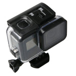 Per GoPro HERO6 /5 Nero Custodia subacquea impermeabile da 60 m Custodia subacquea con touch screen Sportello posteriore e filtro / Fibbia Supporto di base e vite, non è necessario smontare l'obiettivo, 60m Waterproof