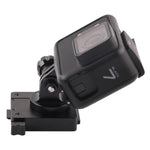 Supporto in alluminio GP244-B per GoPro Hero11 Black / HERO10 Black /9 Black /8 Black /7 /6 /5 /5 Session /4 Session /4 /3+ /3 /2 /1, DJI Osmo Action e altre action camera eBase di montaggio NVG, GP244-B