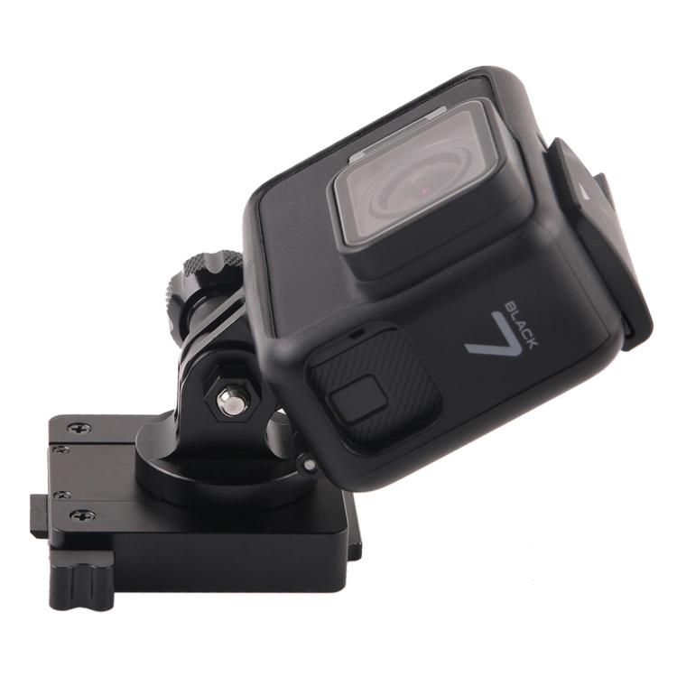 Supporto in alluminio GP244-B per GoPro Hero11 Black / HERO10 Black /9 Black /8 Black /7 /6 /5 /5 Session /4 Session /4 /3+ /3 /2 /1, DJI Osmo Action e altre action camera eBase di montaggio NVG, GP244-B