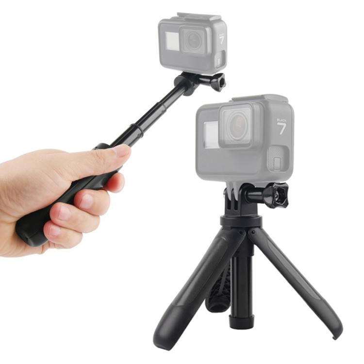 Mini treppiede fisso multifunzionale GP446 per GoPro Hero11 Black / HERO10 Black /9 Black /8 Black /7 /6 /5 /5 Session /4 Session /4 /3+ /3 /2 /1, DJI Osmo Action e altre action cam, GP446 (Black), GP446 (Grey), GP446 (Blue), GP446 (Red)