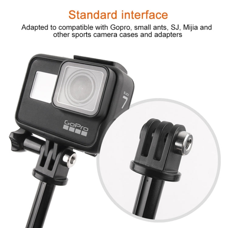 Mini treppiede fisso multifunzionale GP446 per GoPro Hero11 Black / HERO10 Black /9 Black /8 Black /7 /6 /5 /5 Session /4 Session /4 /3+ /3 /2 /1, DJI Osmo Action e altre action cam, GP446 (Black), GP446 (Grey), GP446 (Blue), GP446 (Red)