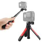 Mini treppiede fisso multifunzionale GP446 per GoPro Hero11 Black / HERO10 Black /9 Black /8 Black /7 /6 /5 /5 Session /4 Session /4 /3+ /3 /2 /1, DJI Osmo Action e altre action cam, GP446 (Black), GP446 (Grey), GP446 (Blue), GP446 (Red)