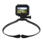Staffa di ripresa fissa per collo fotocamera GP458 per GoPro Hero11 Black / HERO10 Black /9 Black /8 Black /7 /6 /5 /5 Session /4 Session /4 /3+ /3 /2 /1, DJI Osmo Action e altre action cam
