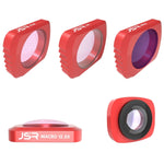 JSR 5 in 1 CR Obiettivo super grandangolare 12,5X Obiettivo macro + Obiettivo CPL + Star + Set filtri obiettivo ND16 per DJI OSMO Pocket, Macro Lens+CPL+ Star+ND16+CR