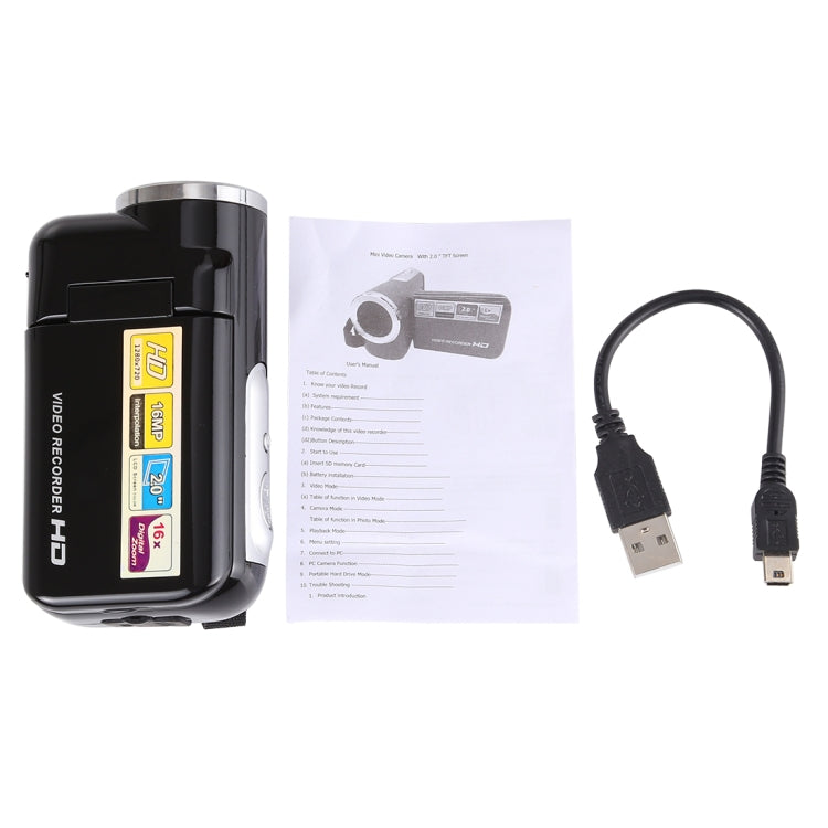 Videocamera digitale HD 1280x720P con zoom digitale 16X