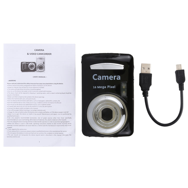 Videocamera digitale HD 1280x720 con zoom 4X e schermo 2,4"