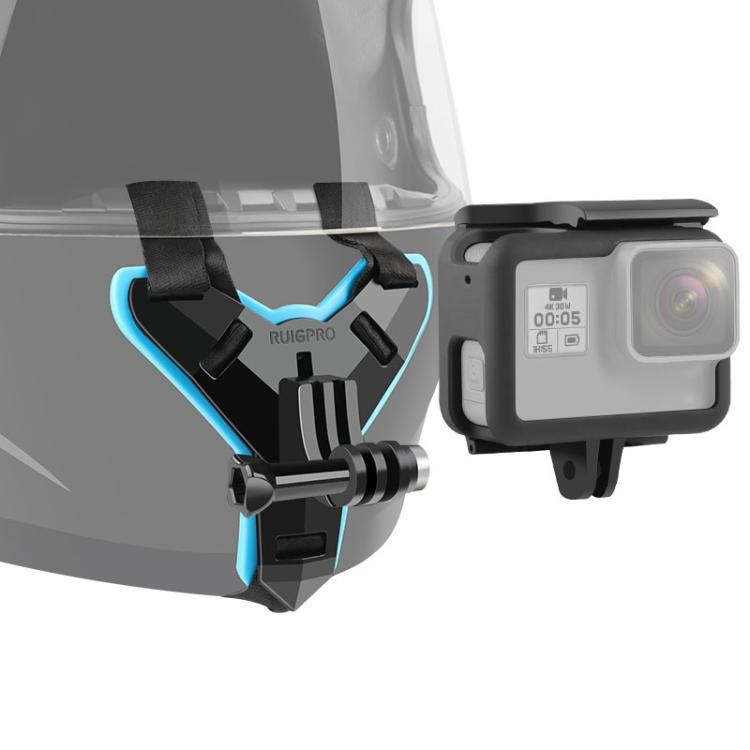 Supporto per cintura per casco + gabbia protettiva per montaggio su telaio per GoPro HERO7 Black /6 /5, Helmet Belt Mount + Frame Mount