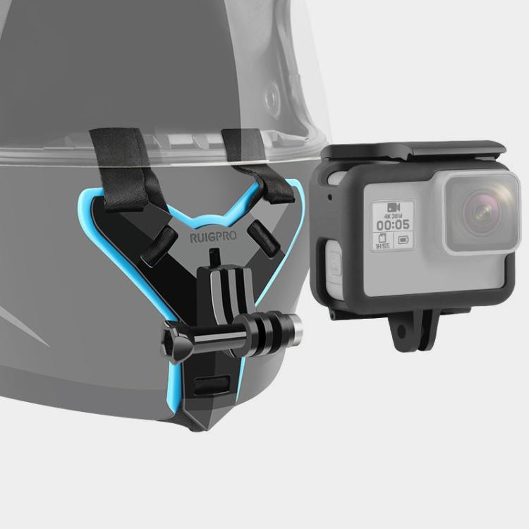 Supporto per cintura per casco + gabbia protettiva per montaggio su telaio per GoPro HERO7 Black /6 /5, Helmet Belt Mount + Frame Mount