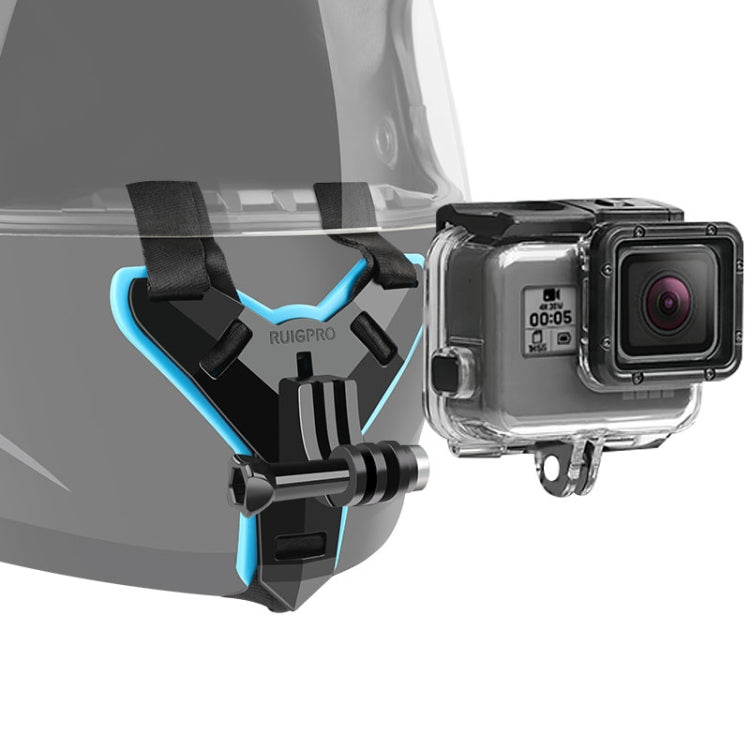 Supporto per cintura per casco + custodia protettiva impermeabile per GoPro HERO7 Black /6 /5, Helmet Belt Mount +Waterproof Case