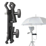 Accessorio per fotografia con morsetto per supporto per staffa per clip per supporto per ombrello per fotocamera da esterno, Umbrella Holder