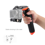 Grilletto dell'otturatore + Stick di galleggiamento per immersione con impugnatura galleggiante con cinturino regolabile anti-smarrimento, vite e chiave per DJI Osmo Action, Shutter Trigger+Hand Grip