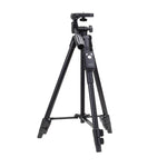YUNTENG VCT-5208RM Supporto per treppiede con gamba in lega di alluminio e magnesio con telecomando Bluetooth, testa per treppiede e morsetto per telefono per fotocamera reflex e smartphone, altezza: 125 cm, VCT-5208