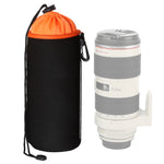 Borsa per obiettivo fotocamera reflex Borsa per obiettivo singolo micro Borsa per bile interna per obiettivo Custodia protettiva impermeabile più ispessimento in velluto, Diametro: 10 cm, Altezza: 25 cm, Diameter: 10cm, Height: 25cm