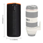 Borsa per obiettivo fotocamera reflex Borsa per obiettivo singolo micro Borsa per bile interna per obiettivo Custodia protettiva impermeabile più ispessimento in velluto, Diametro: 10 cm, Altezza: 25 cm, Diameter: 10cm, Height: 25cm