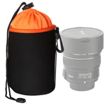Borsa per obiettivo fotocamera reflex Borsa per obiettivo singolo micro Borsa interna per bile Custodia protettiva impermeabile più ispessimento in velluto, Diametro: 10 cm, Altezza: 14 cm, Diameter: 10cm, Height: 14cm