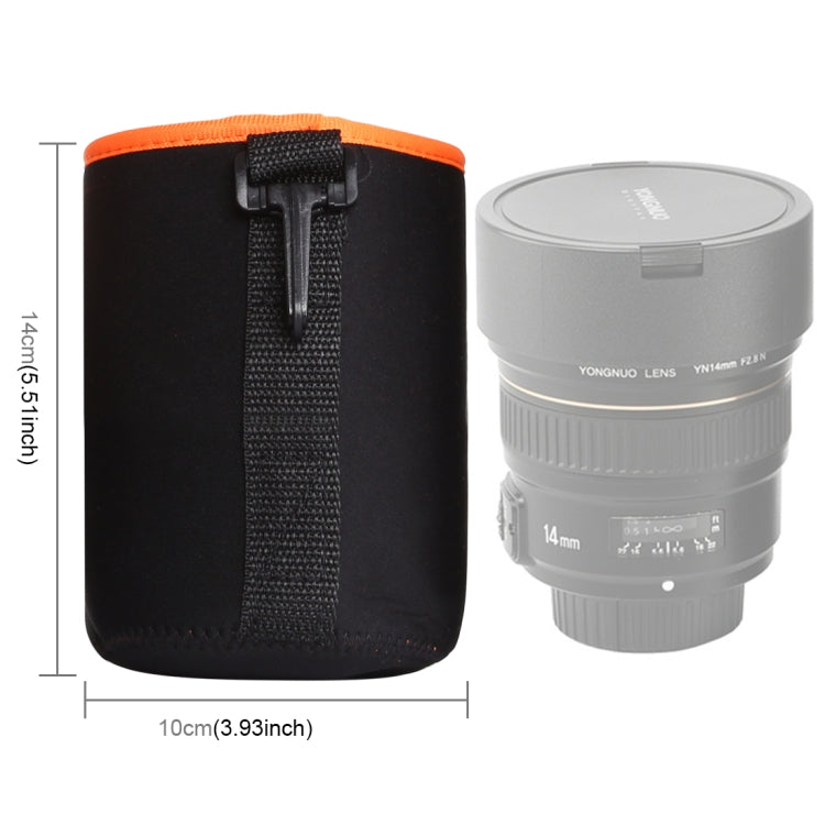 Borsa per obiettivo fotocamera reflex Borsa per obiettivo singolo micro Borsa interna per bile Custodia protettiva impermeabile più ispessimento in velluto, Diametro: 10 cm, Altezza: 14 cm, Diameter: 10cm, Height: 14cm