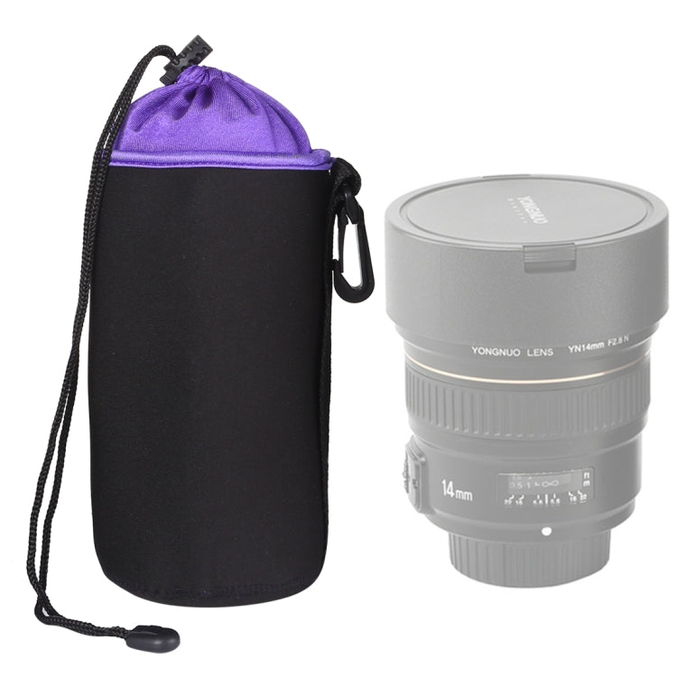 Borsa per obiettivo fotocamera reflex Borsa per obiettivo singolo micro Borsa interna per bile Custodia protettiva impermeabile più ispessimento in velluto, Diametro: 10 cm, Altezza: 14 cm, Diameter: 10cm, Height: 14cm