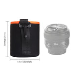 Borsa per obiettivo fotocamera reflex Borsa per obiettivo singolo micro Borsa per bile interna per obiettivo Custodia protettiva impermeabile più ispessimento in velluto, diametro: 8,5 cm, altezza: 10 cm, Diameter: 8.5cm, Height: 10cm