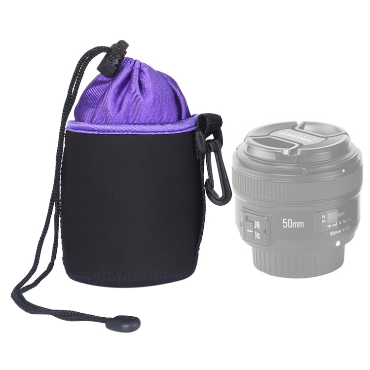 Borsa per obiettivo fotocamera reflex Borsa per obiettivo singolo micro Borsa per bile interna per obiettivo Custodia protettiva impermeabile più ispessimento in velluto, diametro: 8,5 cm, altezza: 10 cm, Diameter: 8.5cm, Height: 10cm