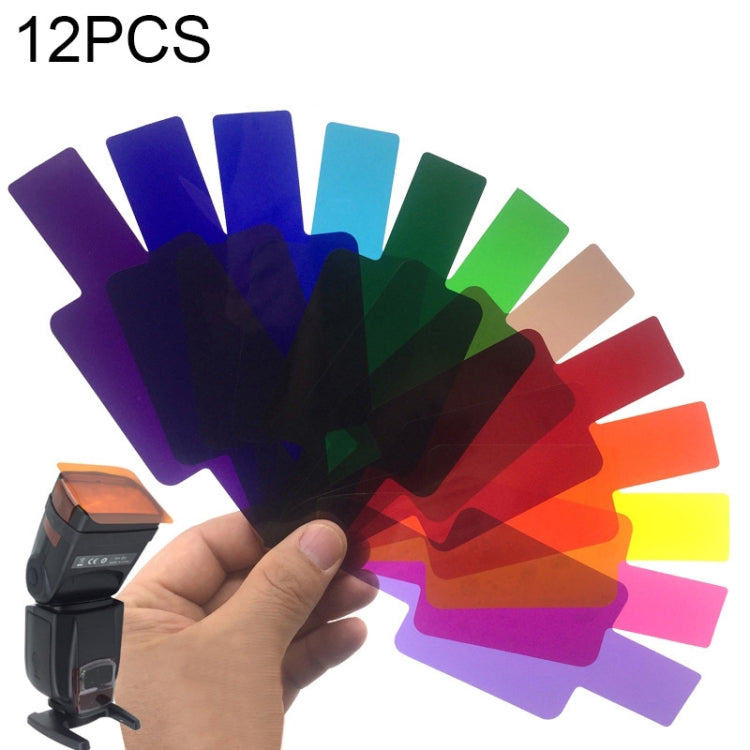 12 pezzi SiGi SG120 set di filtri a 12 colori per fotocamera accessori flash superiori filtro temperatura, 12-color