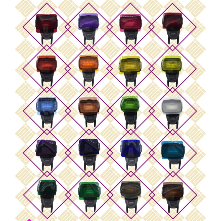 20 pezzi/set SiGi SG200 set di filtri a 20 colori fotocamera accessori flash superiori filtro temperatura, 20-color