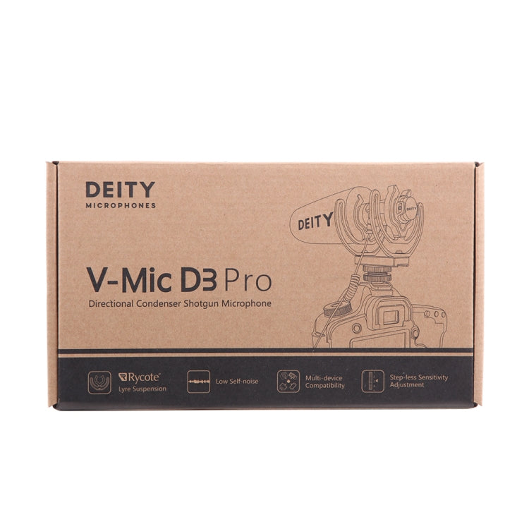 Microfono shotgun a condensatore direzionale Deity V-Mic D3 Pro con supporto antiurto, V-Mic D3 Pro