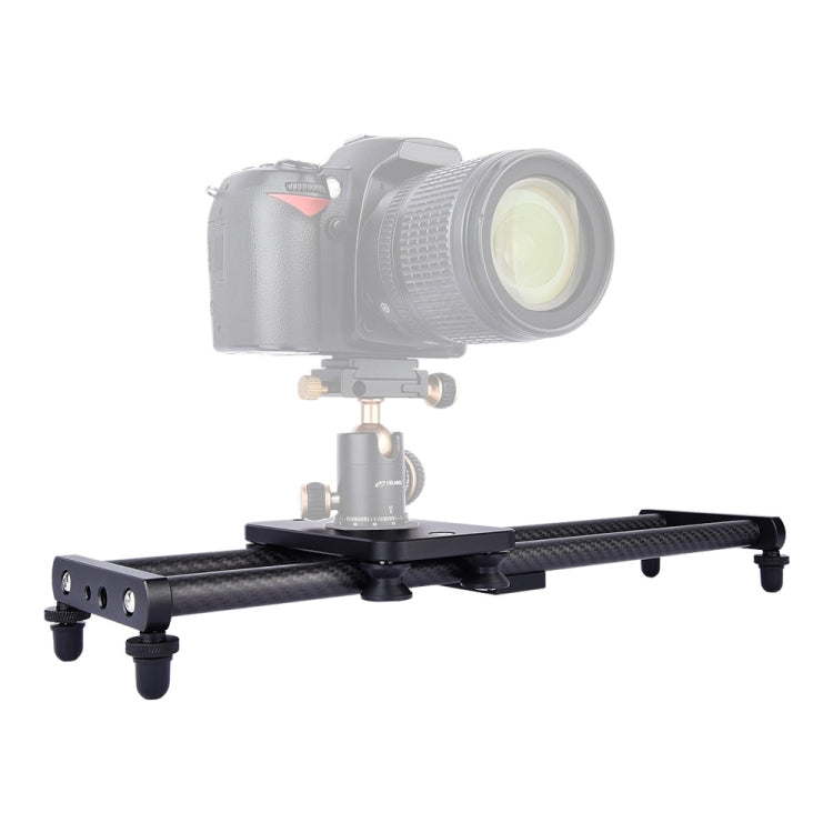 YELANGU L40T Binario di scorrimento in fibra di carbonio da 40 cm per fotocamere reflex/videocamere, L40T 40cm